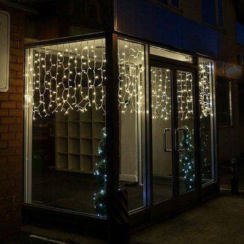 Гирлянда Новогодня Штора улица 120LED 3х1м Провод-Чёрный, Цвет ламп-Белый RD7124 фото