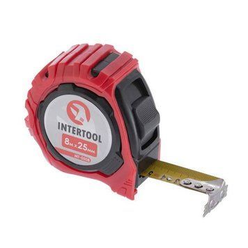 Рулетка з фіксатором 8 м*25 мм "Магніт" INTERTOOL MT-0508 MT-0508 фото