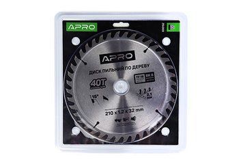 Диск пильний по дереву 210х32(30)х40Т APRO 830192 830192 фото