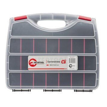 Органайзер пластиковий, 15" 380x310x60 мм INTERTOOL BX-4002 BX-4002 фото