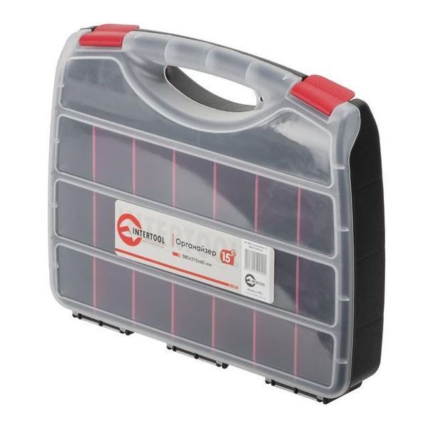 Органайзер пластиковый, 15" 380x310x60 мм INTERTOOL BX-4002 BX-4002 фото