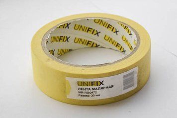 Лента клейкая малярная 20мм*40м MR-7030472 UNIFIX MR-7030472 MR-7030472 фото