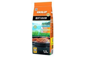 Вугілля деревний 1,5 кг Grilly GR-65190 GR-65190 фото
