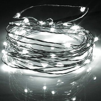 Гирлянда Новогодняя светодиодная Роса 100LED, 10м, Цвет ламп Белый RD9025 фото