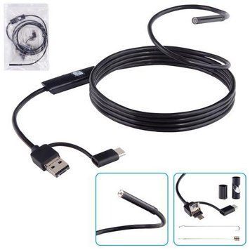 Мінікамера цифрова для телефона, ендоскоп-бороскоп, Type-C-USB SUN 2 м 5,5 мм SUN 255 фото