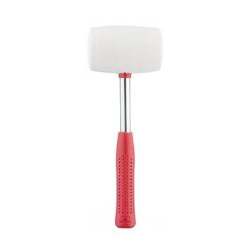 Киянка гумова 680г біла гума, металева ручка INTERTOOL HT-0235 HT-0235 фото