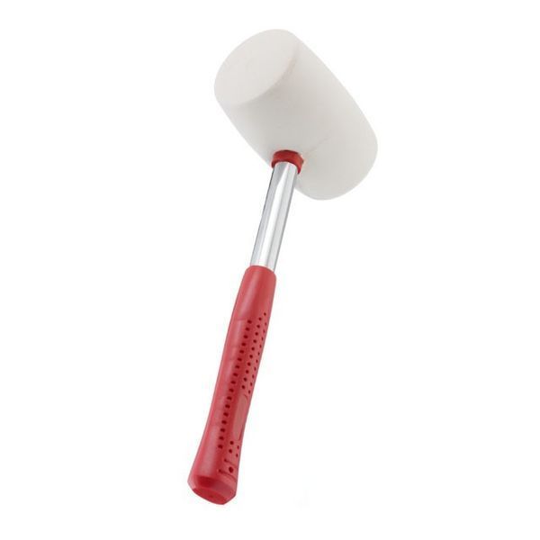 Киянка гумова 680г біла гума, металева ручка INTERTOOL HT-0235 HT-0235 фото