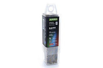 Свердло для металу кобальтове HSS-Co/M35 &Oslash; 5.2 мм (тубус, раз 10 шт.) PRO APRO 830717 830717 фото
