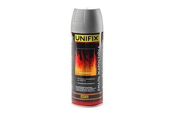 Емаль жароміцна Срібло 400 мл UNIFIX 951071 951071 фото