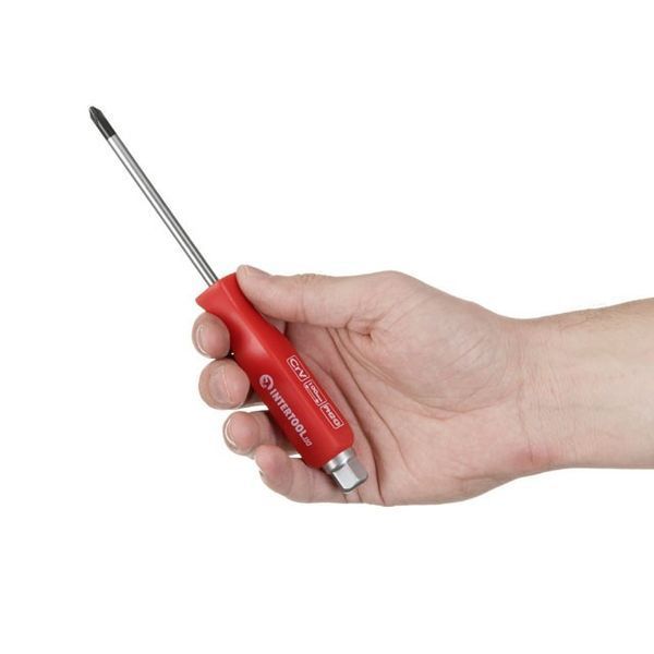 Отвертка ударная PH2x100 мм, Cr-V INTERTOOL HT-0487 HT-0487 фото
