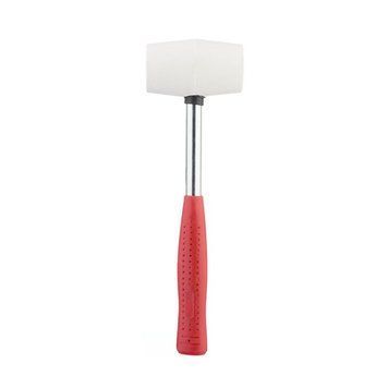 Киянка резиновая 225 г. 40 мм, белая резина, металлич. ручка INTERTOOL HT-0234 HT-0234 фото