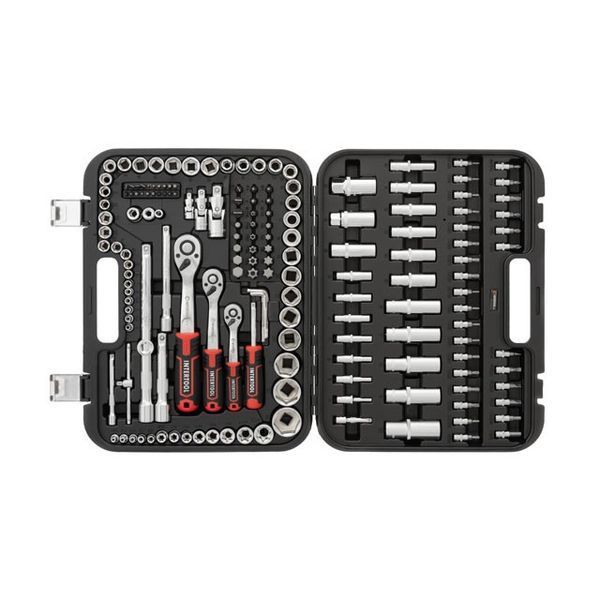 Набор инструментов 1/2"-3/8"-1/4", головки 4-32 мм, биты, 171 ед., Cr-V STORM INTERTOOL ET-8171 ET-8171 фото