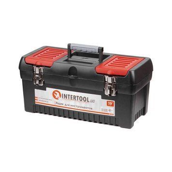 Ящик для инструментов с металлическими замками, 19" 483x242x240 мм INTERTOOL BX-1019 BX-1019 фото