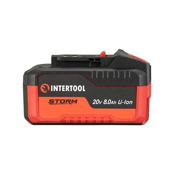 Акумулятор 20 В, літій-іон, 8.0 Ач, індикатор рівня заряду INTERTOOL WT-0343 WT-0343 фото