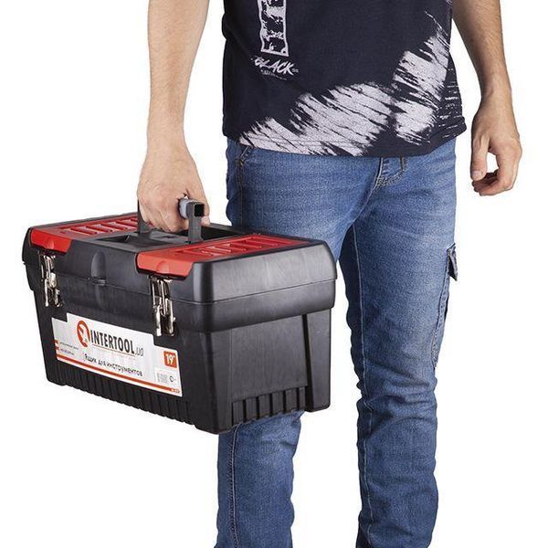 Скринька для інструментів з металевими замками INTERTOOL BX-1019 BX-1019 фото