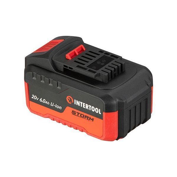Акумулятор 20 В, літій-іон, 6.0 Ач, індикатор рівня заряду INTERTOOL WT-0342 WT-0342 фото