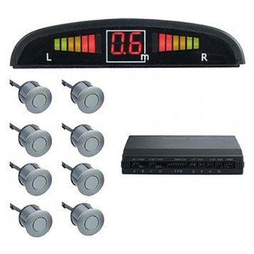 Парктроник TIGER TG-P8/LED/8 датчика D=18mm/коннектор/silver/silver (TG-P8) TG-P8 фото