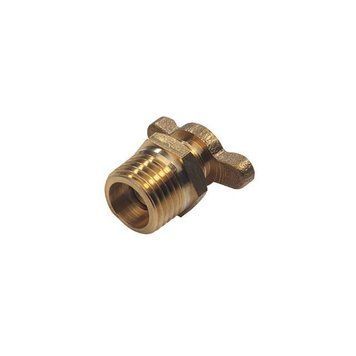 Клапан зливний латунний для компресорів, 1/4", вентиль "баранчик" INTERTOOL PT-5021 PT-5021 фото