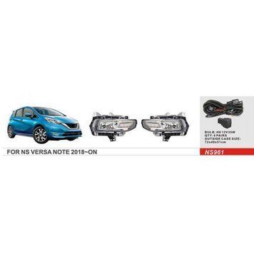 Фари дод.модель Nissan Versa Note 2018-/NS-961/H8-12V35W/ел. дріт (NS-961) NS-961 фото
