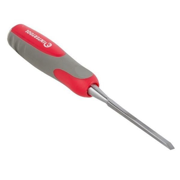 Стамеска 6 мм, Cr-V, двокомпонентна ручка INTERTOOL HT-3506 HT-3506 фото