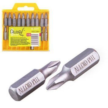 Alloid. Набір біт магнітних для шурупокрута PH1 25 мм, S2 (20 шт.) (SB-25010) SB-25010 фото