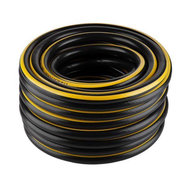 Шланг для води чотиришаровий, 3/4", 20 м, армований, PVC INTERTOOL GE-4123 GE-4123 фото