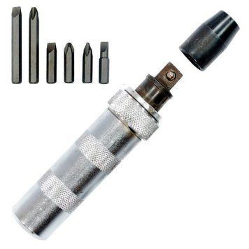 Отвертка ударная с комплектом насадок 6 ед. INTERTOOL HT-0430 HT-0430 фото
