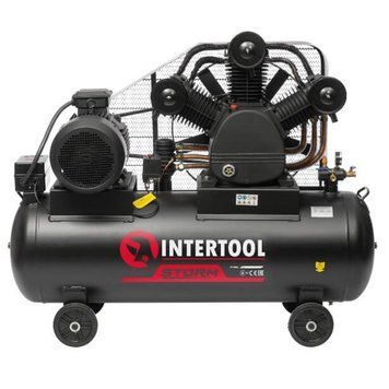 Компрессор 300 л, 15 кВт, 380 В, 8 атм, 2000 л/мин. 3 цилиндра INTERTOOL PT-0052 PT-0052 фото