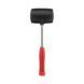 Киянка гумова 900 г. 90 мм, чорна гума, металік. ручка INTERTOOL HT-0233 HT-0233 фото 1
