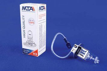 Лампа автомобильная H3 12V 55W PK22S (ближняя/дальняя, противотуманная) MTA 80315 HBC1 80315 HBC1 фото