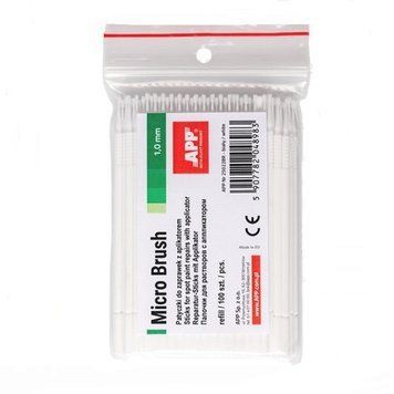 APP Мікроаплікатор Micro Brush Refill 1,0 мм (к-во 100 шт.), білий 250228R фото