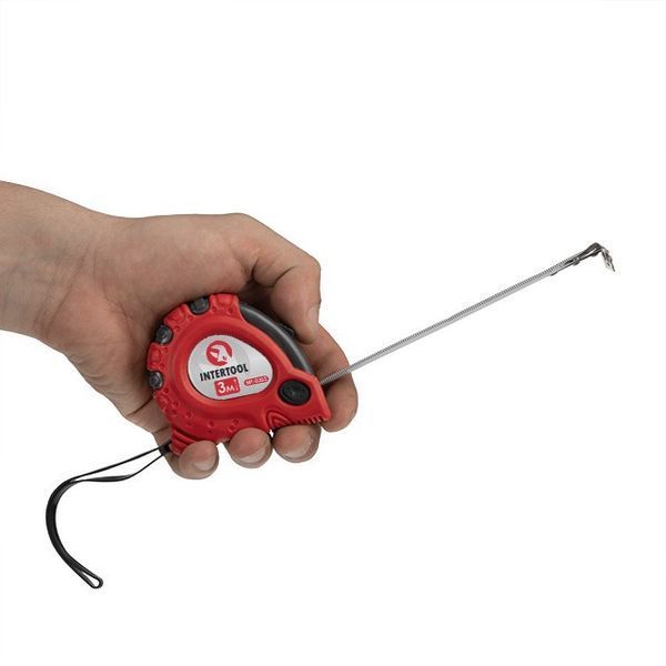 Рулетка с металлическим полотном 3 м x 16 мм "Супер Магнит" blister INTERTOOL MT-0303 MT-0303 фото