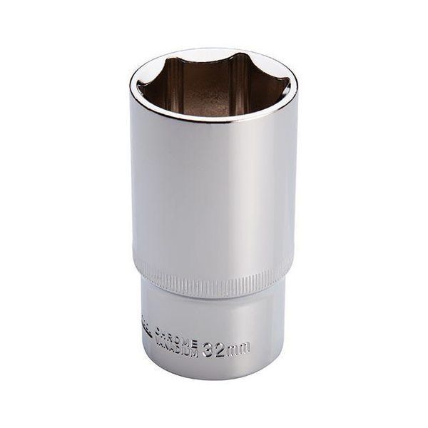 Голівка шестигранна подовжена 1/2", 32мм*78мм, Хром-Ванадиум INTERTOOL ET-0132 ET-0132 фото