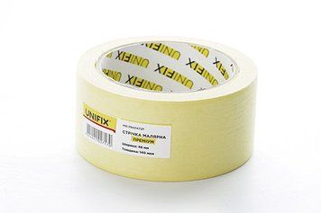 Стрічка клейка малярська MR-7840472P преміум 48 мм*40м UNIFIX MR-7840472P MR-7840472P фото