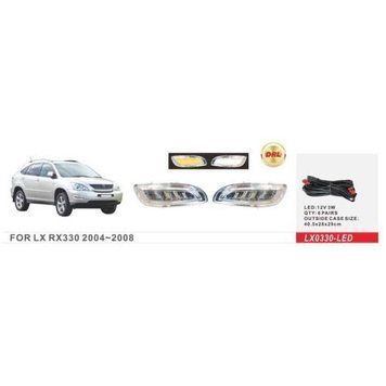 Фари дод.модель Lexus RX 350 2004-09/LX-0330L/DRL-12V3W/ел. дріт LX-0330-LED/DRL фото