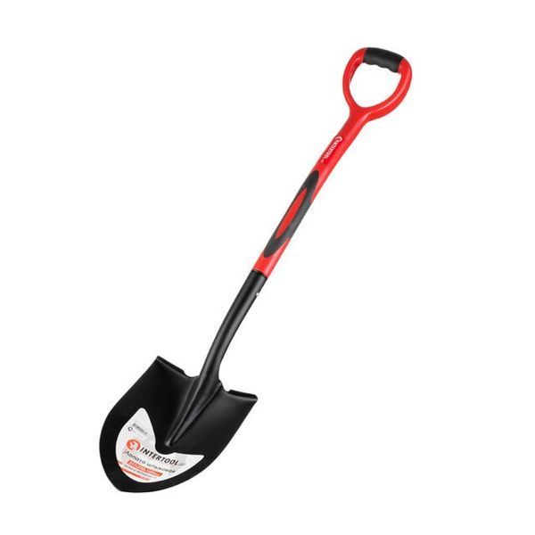 Лопата штыковая, ручка из фибергласса, 217х290х1050 мм INTERTOOL FT-2013 FT-2013 фото