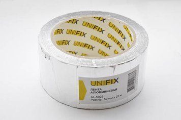 Лента клейкая алюминиевая 50мм*25м UNIFIX AL-5025 AL-5025 фото