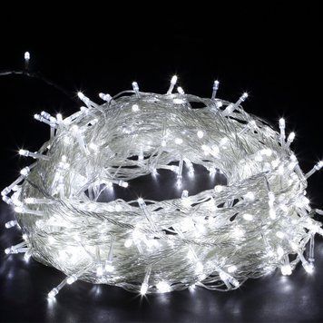 Гирлянда Новогодняя Светодиодная Нить, 100 LED-лампочек, 9 метров, Белая Холодная RD7139 фото