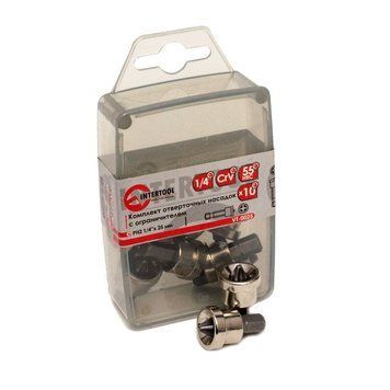 Комплект викруткових насадок PZ1/PZ2 1/4" x 60 мм VT-0025 фото