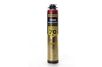 Пена монтажня профессиональная всесезонная MEGA 70л+ UNIFIX 870мл 951239 951239 фото