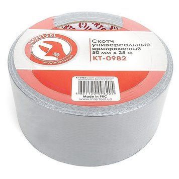 Скотч универсальный армированный 50 мм * 25 м INTERTOOL KT-0982 KT-0982 фото