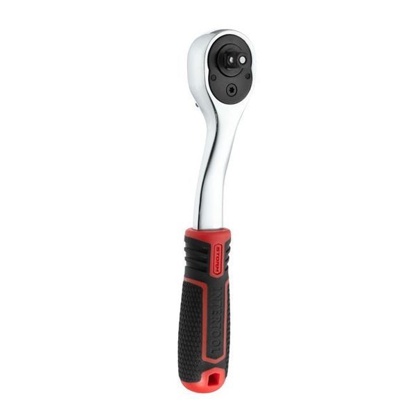 Набор головок 1/4" 4-14 мм., TORX, PH, HEX, SL, удлинитель, рукоятка с храповым механизмом 72 зуба, ET-8018 фото