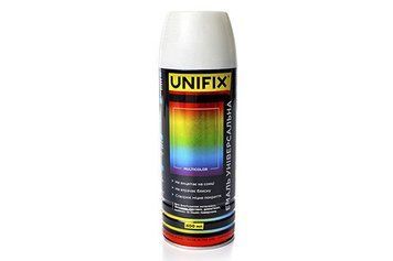Емаль універсальна акрилова RAL9001 білий глянець кремовий 400 мл UNIFIX 951036 951036 фото