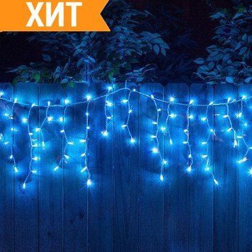 Гирлянда новогодняя Бахрома (Уличная), 120 LED лампочек, 4x1 метра, Синий RD7084 фото