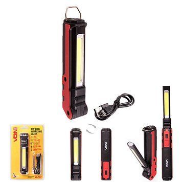 Переноска "VOIN" VL-107, 5W-COB+3W XPE/Power Bank 2000 mAh/магніт/інд. заряду (VL-107) VL-107 фото