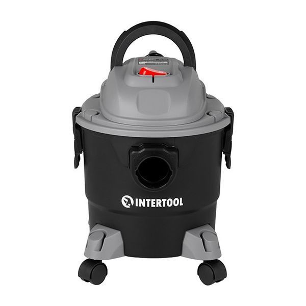 Пылесос строительный 1.0 кВт, бак 15 л., пластик, >17кПа INTERTOOL DT-1015 DT-1015 фото