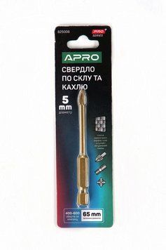 Свердло для скла та кахлю 4 грані HEX 5 мм PRO APRO 825008 825008 фото