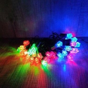 Гірлянда новорічна світлодіодна Кулька Кристал, 40 LED-лампочок, 5 метрів. Мікс (Різнокольоровий) RD7104 фото