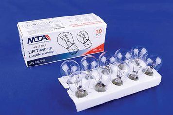 Лампа автомобильная 24V 21/5W BaY15d P21/5W (стоп-сигналы/габариты, фонари заднего хода, задние противотуманные фонари) (2-х 82217 MC1 фото
