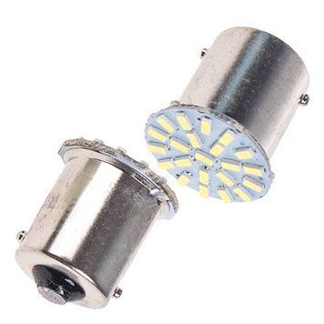 Лампа діодна S25 1156-3014-22SMD 1 контакт 24V 09864 1156-3014-22SMD-24 фото